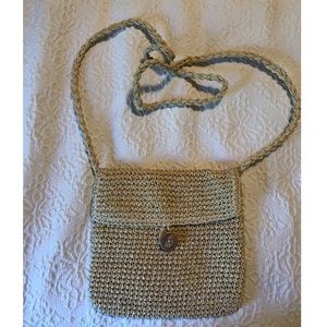 J. Jill Straw Woven Crossbody Purse